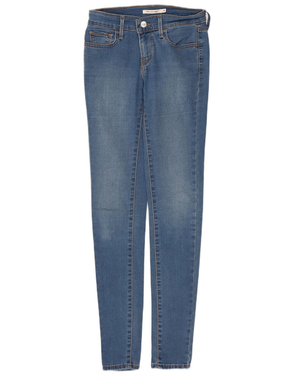 Jeans Levi's da donna 710 super skinny W25 L32 cotone blu