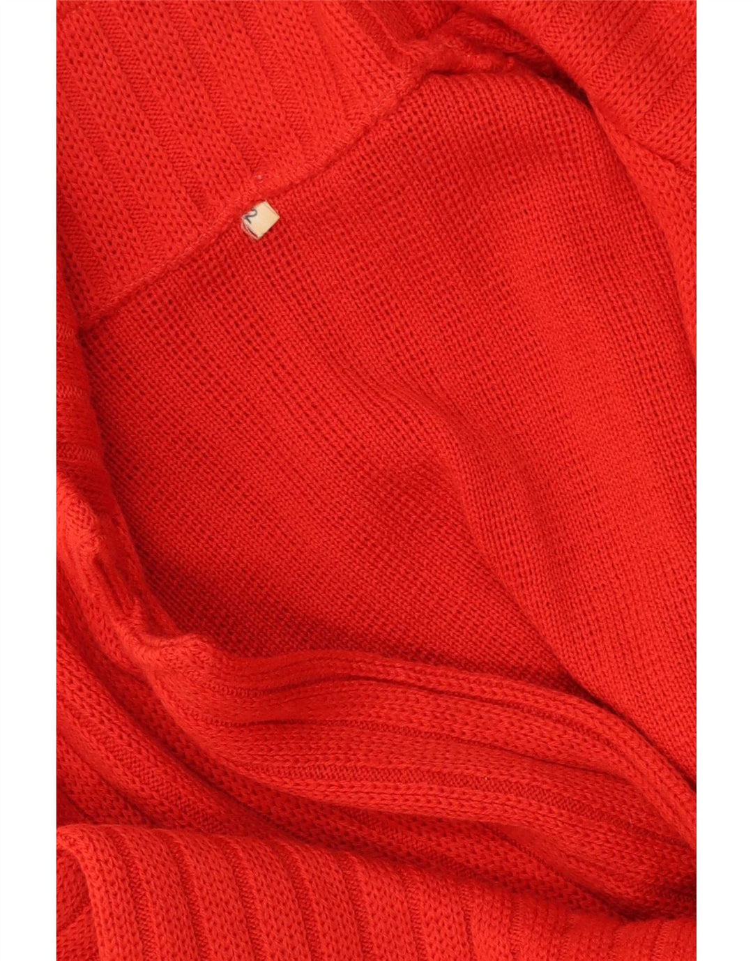 Maglione cardigan da donna vintage UK 16 grande rosso