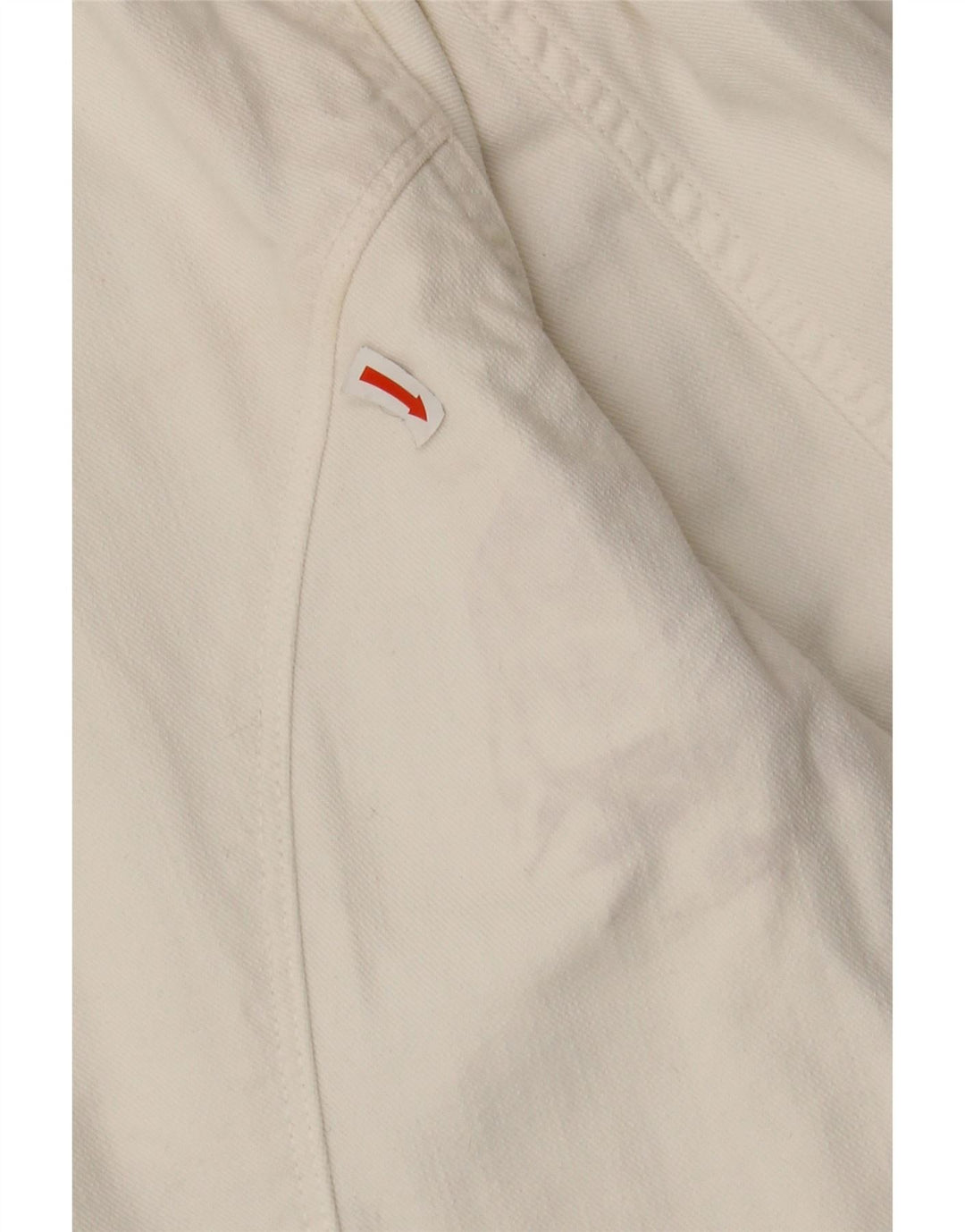 MELTIN' POT Mens Denim Jacket UK 44 2XL White Cotton Vintage Meltin' Pot and Second-Hand Meltin' Pot from Messina Hembry 