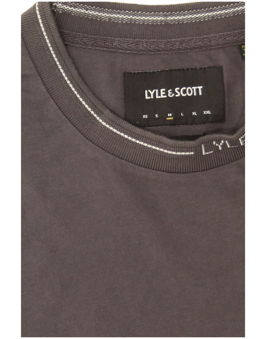 T-shirt da uomo Lyle & Scott Top in cotone grigio medio