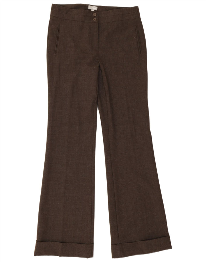 Pantaloni da abito svasati da donna Naf Naf EU 40 Medium W30 L33 Poliestere marrone