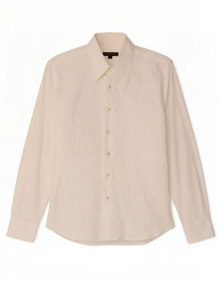 Camicia slim da uomo Tipo' S in cotone floreale bianco medio
