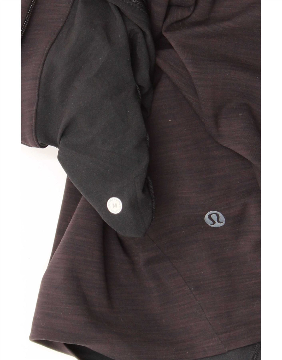 Pantaloncini sportivi da donna Lululemon UK 12 medi neri screziati