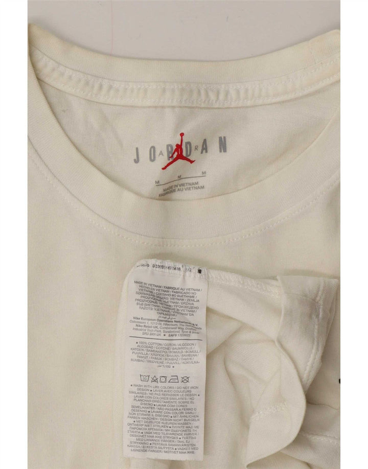 T-shirt da uomo Jordan Top in cotone bianco medio