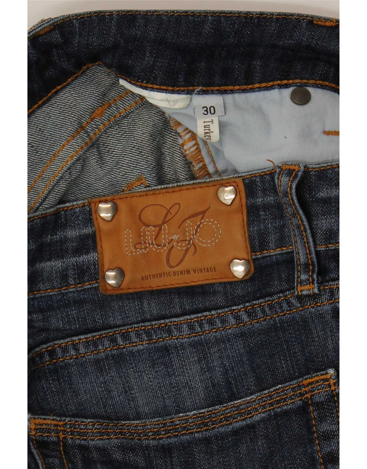 Jeans Cropped Donna Liu Jo W30 L24 Blu Navy