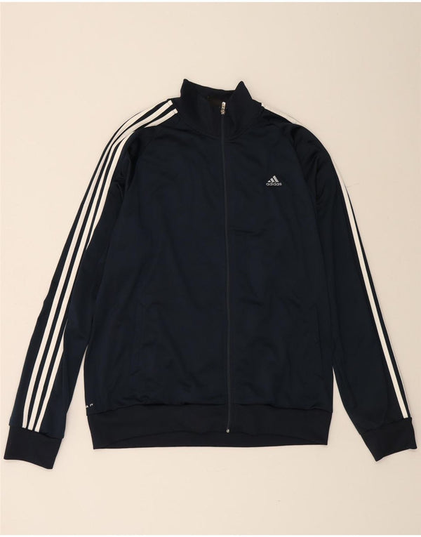 ADIDAS Giacca da uomo Climalite Top Jacket XL Blu navy in poliestere