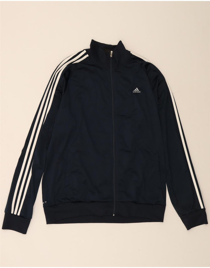 ADIDAS Giacca da uomo Climalite Top Jacket XL Blu navy in poliestere