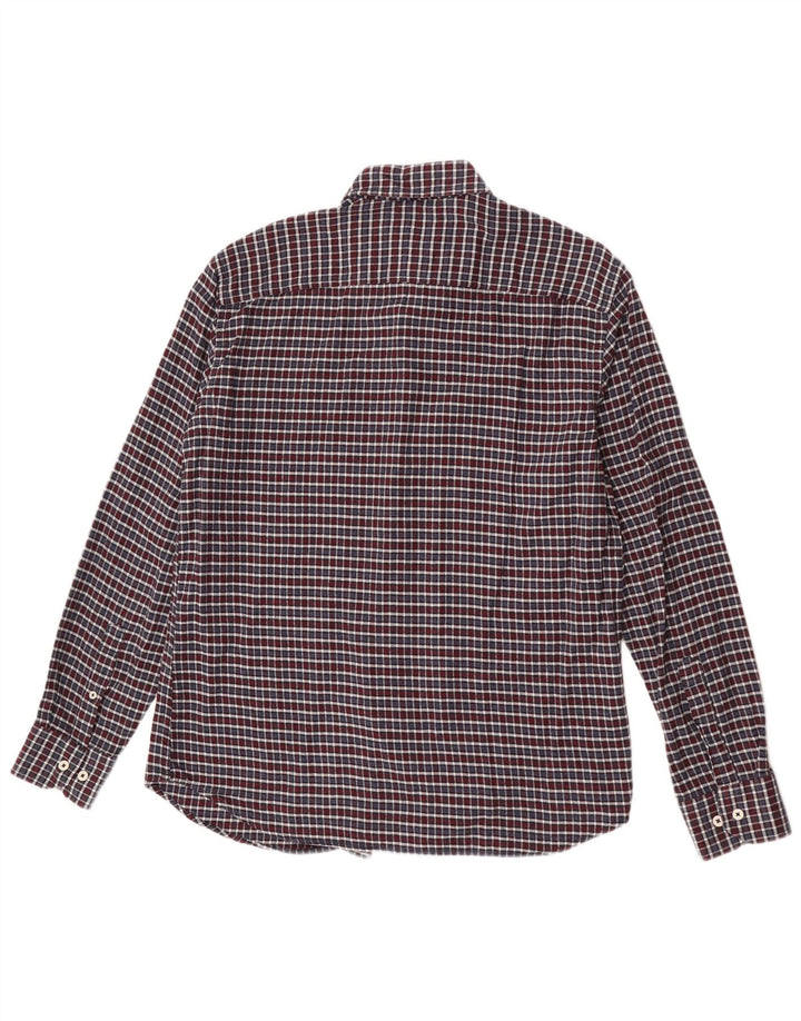 Camicia vintage da uomo in flanella a quadri, cotone a quadri multicolore grande