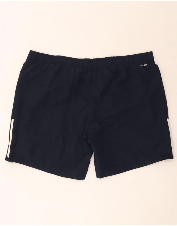 Pantaloncini sportivi Adidas Climalite da uomo 2XL poliestere blu navy