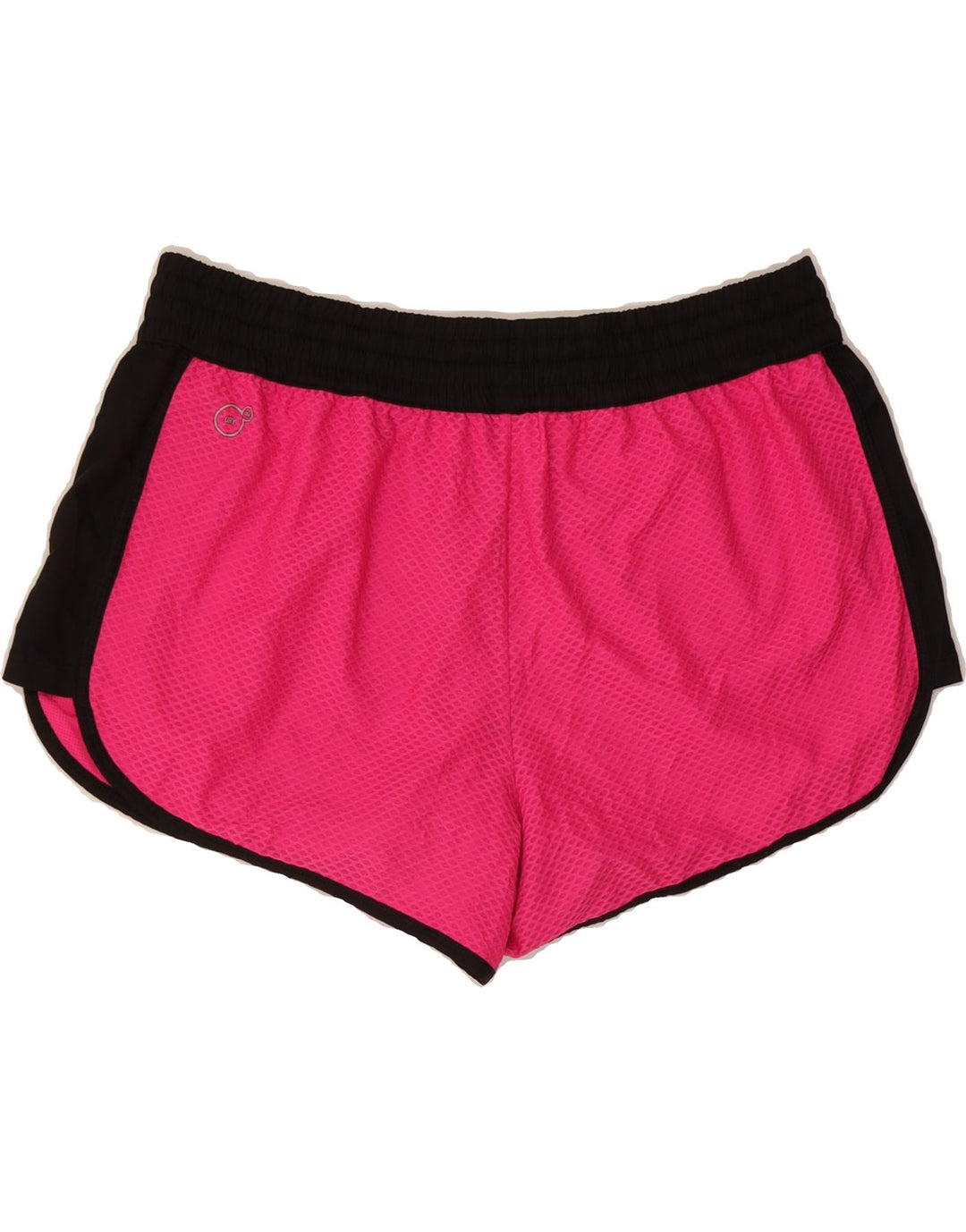 PUMA Womens Sport Shorts UK 12 Medium Pink Colourblock Polyester Vintage Puma and Second-Hand Puma from Messina Hembry 