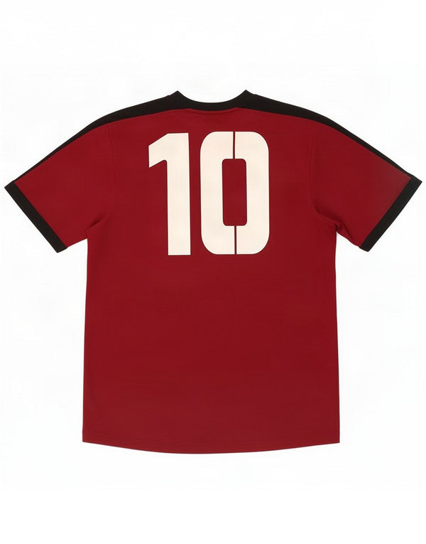 Umbro T-shirt grafica da uomo Top grande rosso in poliestere color block
