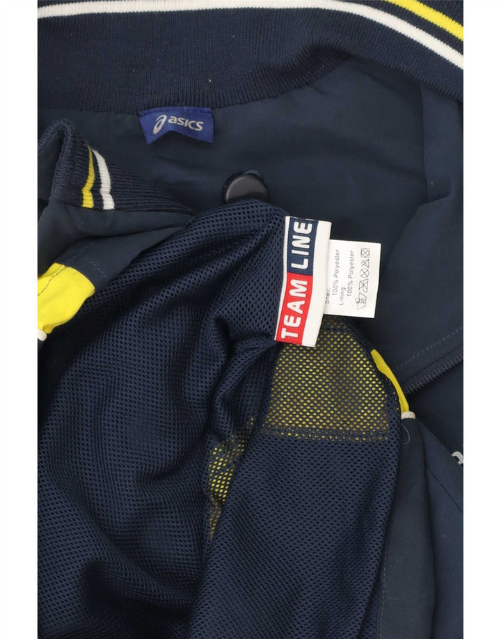 Giacca sportiva da uomo con grafica Asics 2XL Poliestere color block blu navy