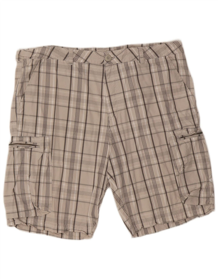 Pantaloncini cargo da uomo Nike W36 Large Beige Check Cotton