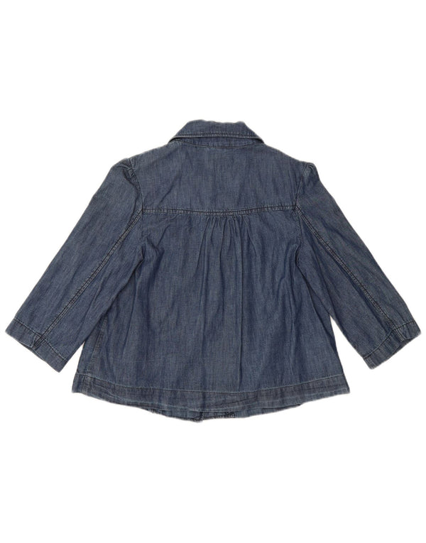 Cappotto da marinaio con maniche a 3/4 in denim da donna Carrera UK 10 piccolo cotone blu