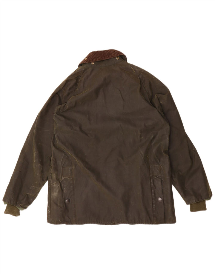 BARBOUR Giacca da uomo Bedale in cotone cerato UK 38 Medio Cachi