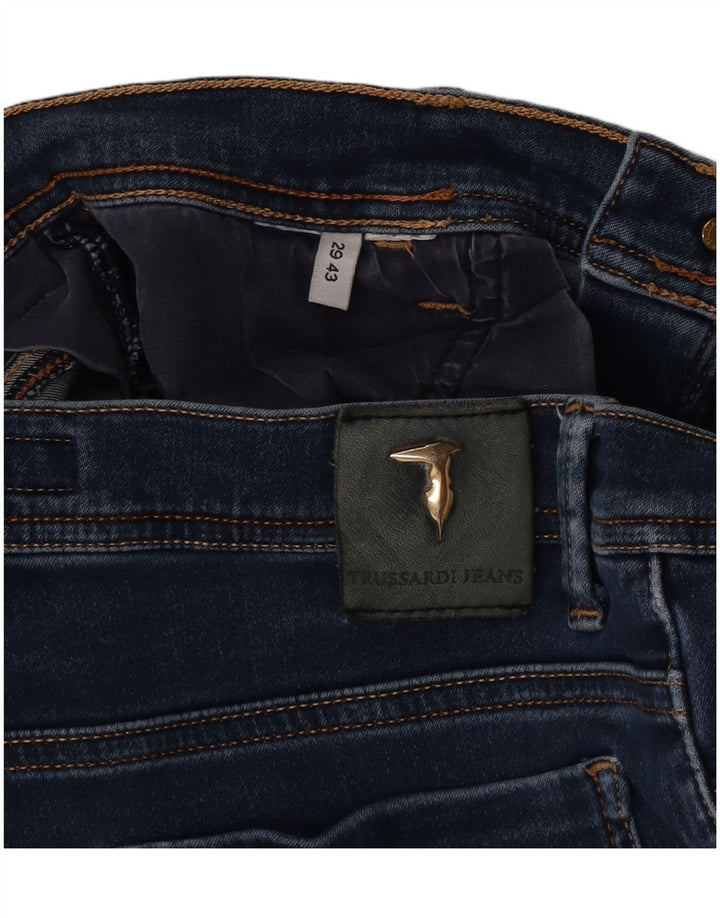 Jeans Cropped Donna Trussardi W29 L25 Blu Navy