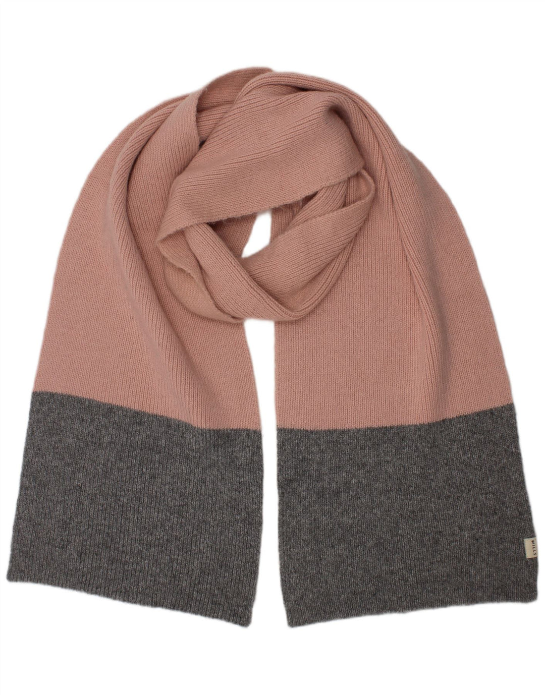 Sciarpa rettangolare lavorata a maglia da donna Jack Wills taglia unica color block rosa