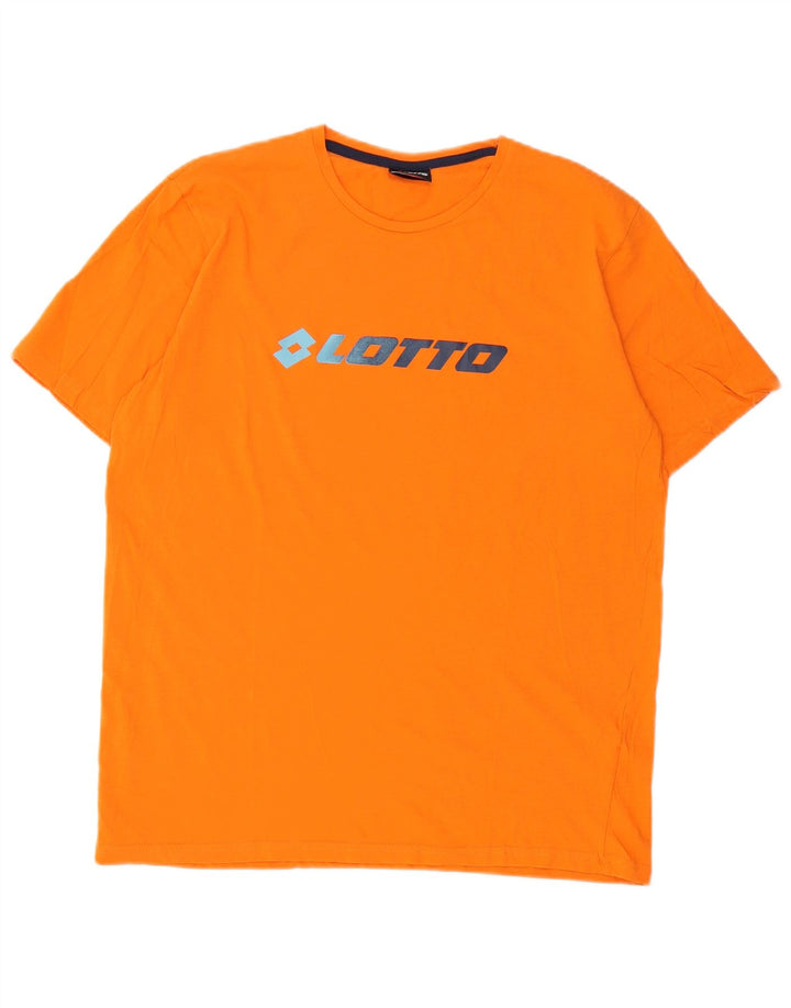 T-shirt grafica da uomo Lotto Top arancione medio