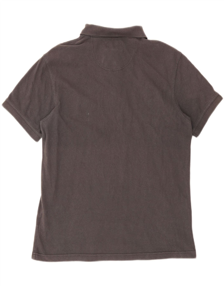 Polo da uomo Barbour grande in cotone grigio