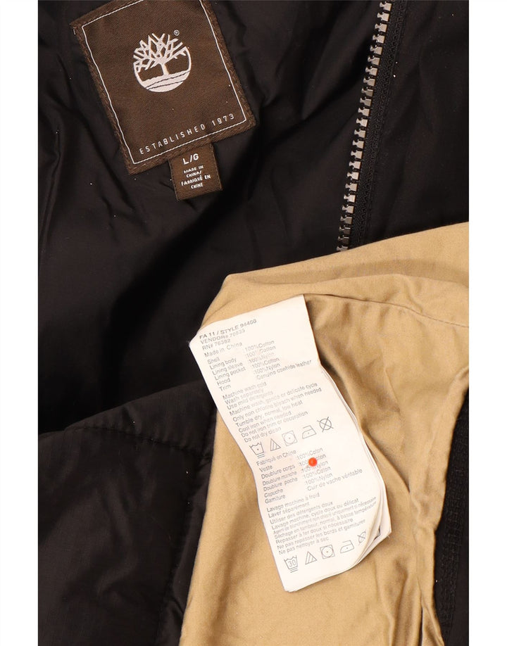 Giacca utility da uomo Timberland UK 40 grande cotone nero