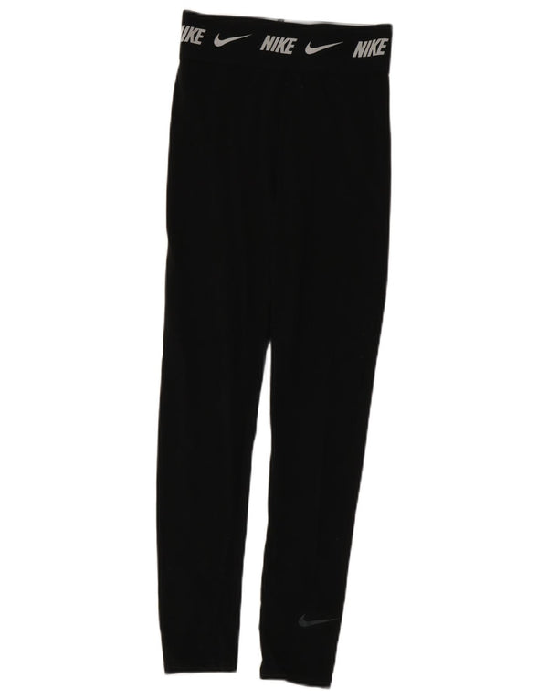Leggings Nike Dri Fit Graphic per ragazze 13-14 anni XL cotone nero