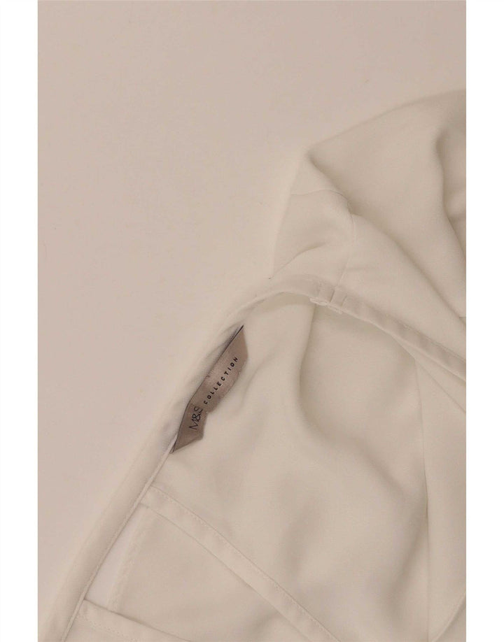 Marks & Spencer Camicetta da donna Top UK 16 Large Bianco