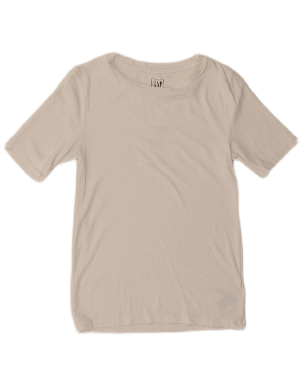 GAP T-shirt da donna dal taglio moderno, taglia UK 12, cotone bianco medio