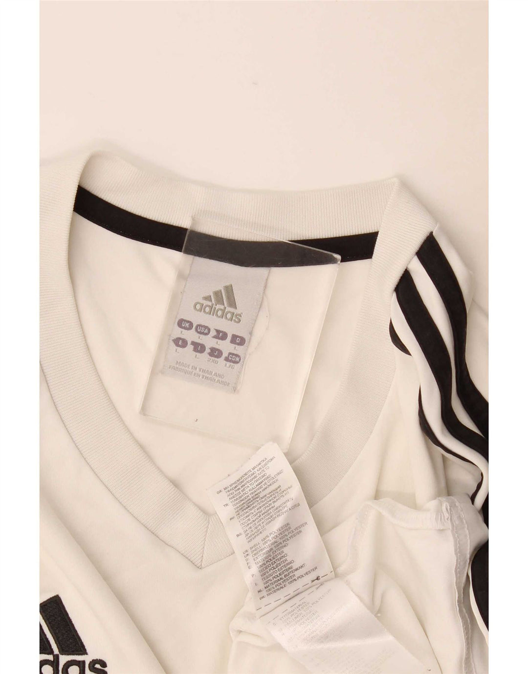 T-shirt Adidas Climalite da uomo, grande, in poliestere bianco