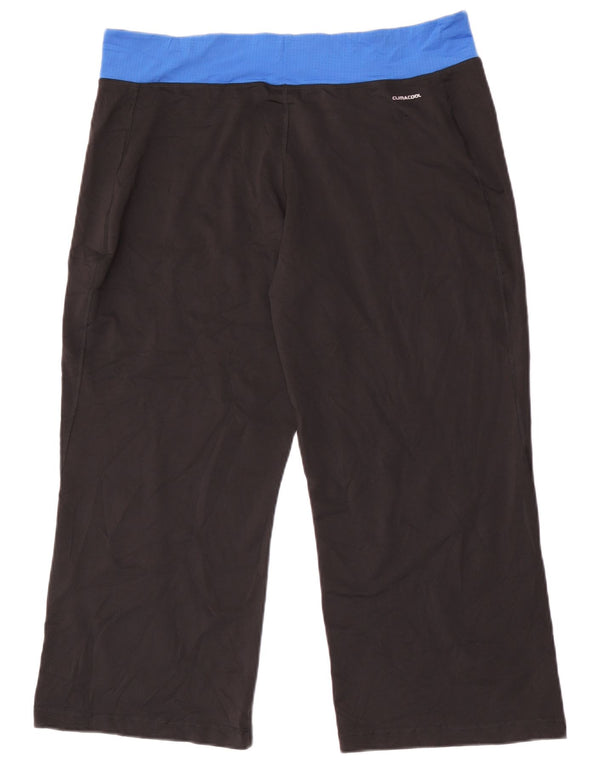 Pantaloni da tuta corti da donna Adidas UK 22 3XL Poliestere color block nero