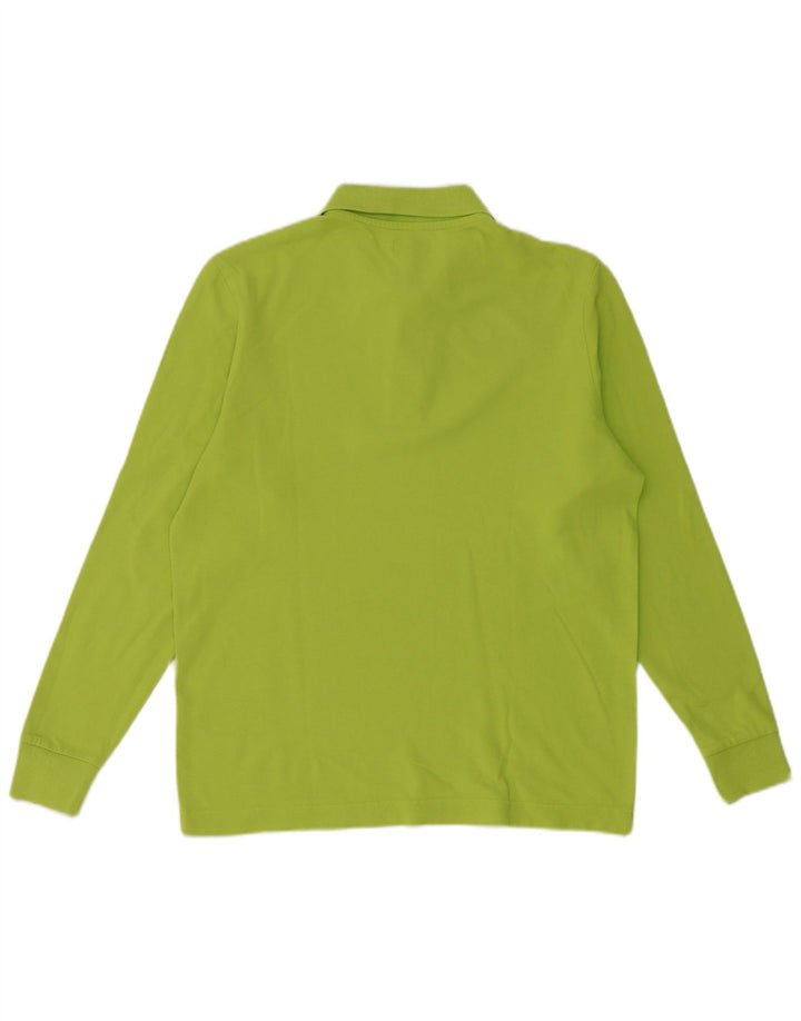 Polo Kappa da uomo a maniche lunghe piccola verde