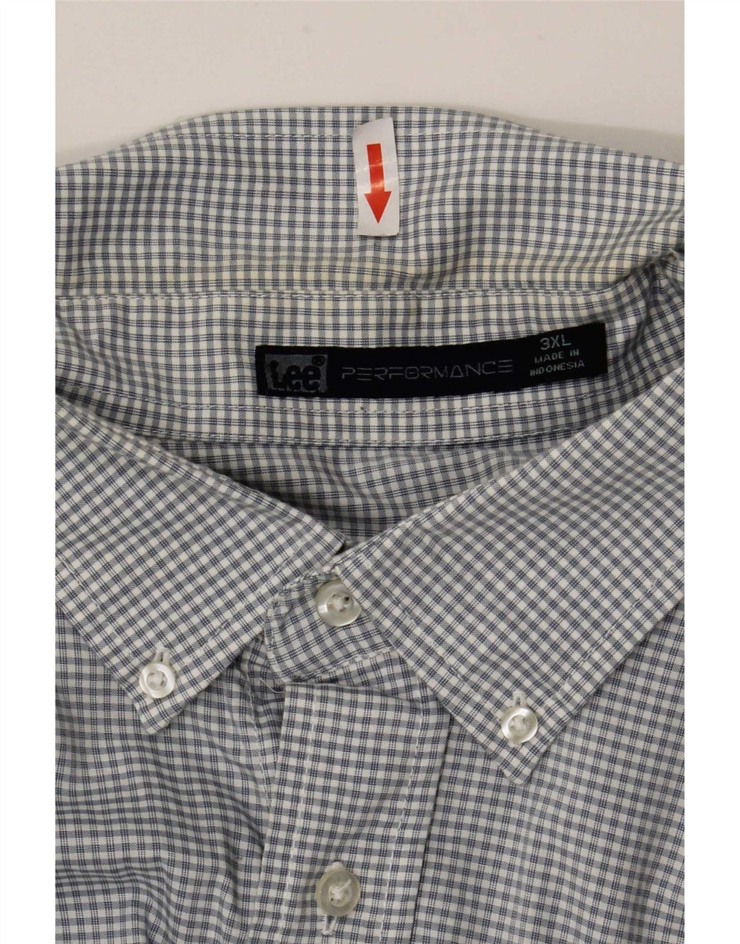 Camicia da uomo Lee 3XL a quadri blu