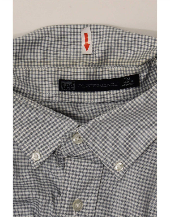 Camicia da uomo Lee 3XL a quadri blu