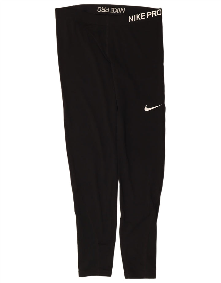Leggings grafici Nike Dri Fit da donna UK 18 XL neri