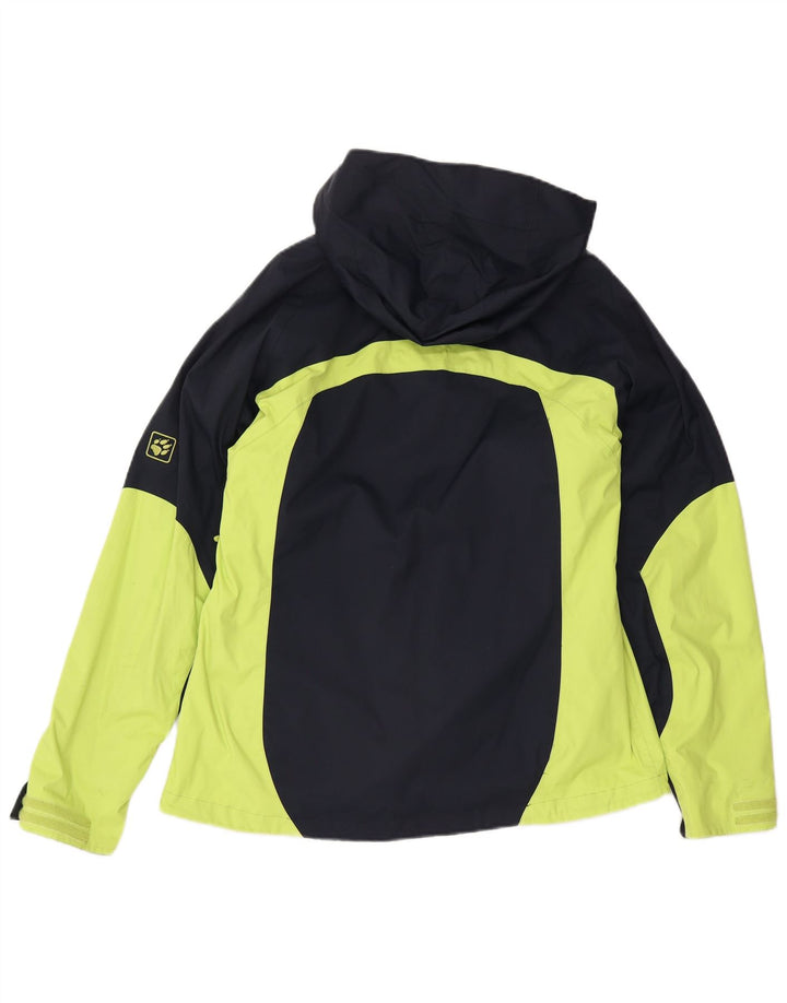Giacca a vento da donna Jack Wolfskin UK 16 Large Blu Navy Colourblock
