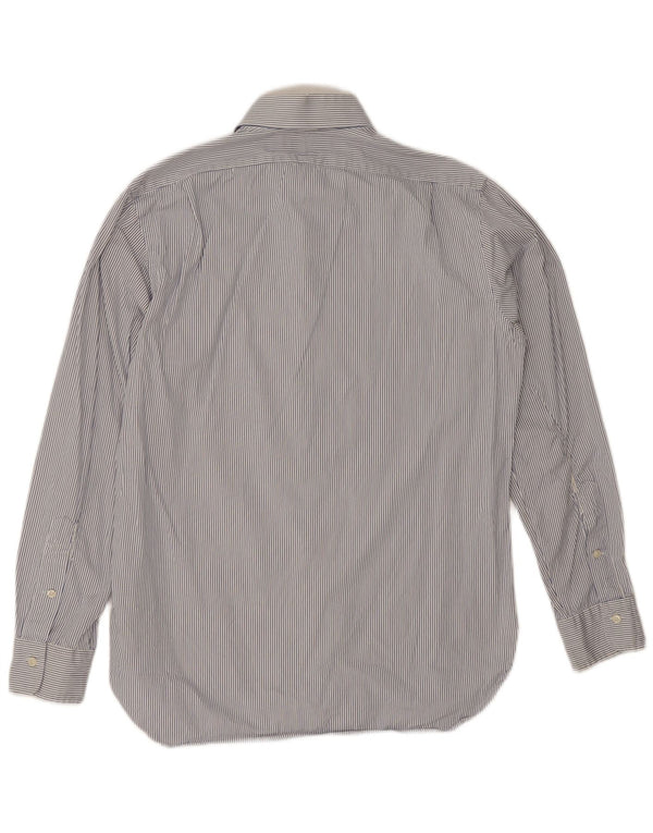 Camicia elegante da uomo Polo Ralph Lauren taglia 39 15 1/2 gessato bianco medio