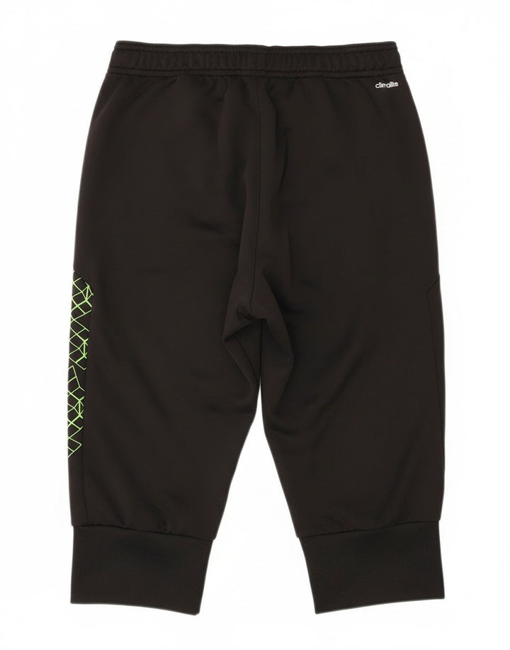 Pantaloncini sportivi Adidas Climalite Bermuda da uomo piccoli in poliestere nero