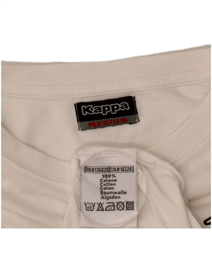 T-shirt uomo Kappa Top in cotone bianco medio
