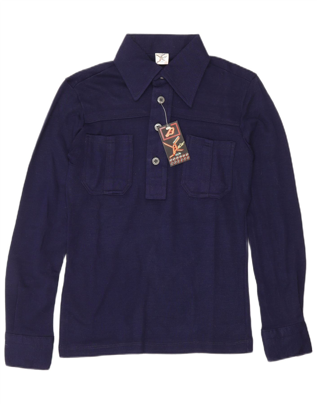 Camicia pullover da donna BETA US 3 Small in acrilico blu navy