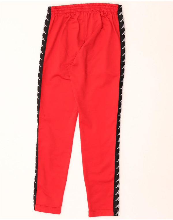 Pantaloni da tuta con grafica Kappa da uomo UK 10 Small Red Colourblock