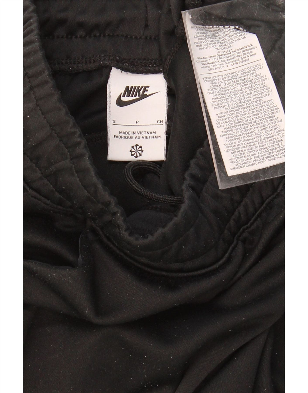 NIKE Mens Tracksuit Trousers Joggers Small  Black Polyester Vintage Nike and Second-Hand Nike from Messina Hembry 