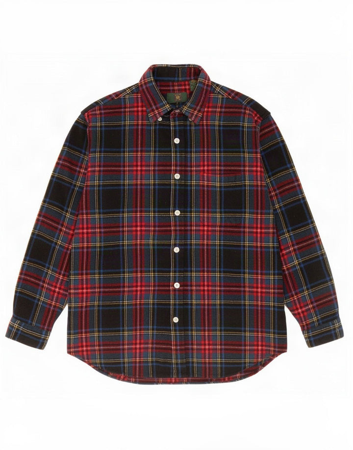 Camicia da uomo in flanella Club Room, lana a quadri multicolore grande