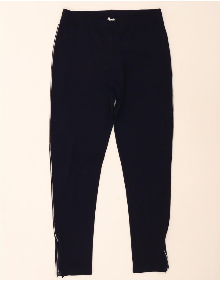 Pantaloni da tuta da donna Marks & Spencer UK 14 Large Blu Navy Poliammide