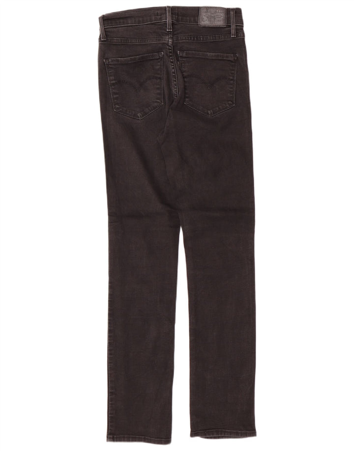 LEVI'S Jeans slim modellanti da donna 312 W26 L30 cotone nero