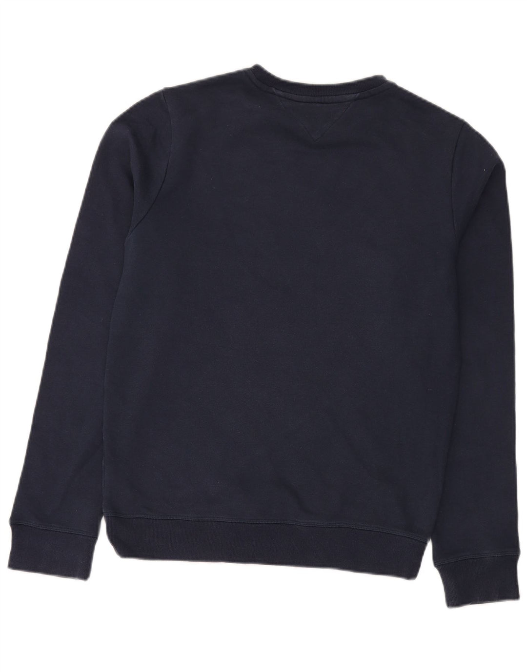 TOMMY HILFIGER Felpa grafica da uomo Maglione piccolo cotone blu navy