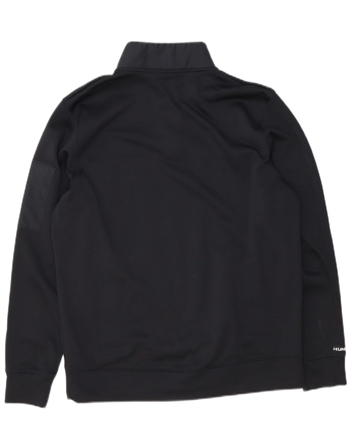 Felpa da uomo Under Armour con vestibilità ampia e collo con zip, media nera
