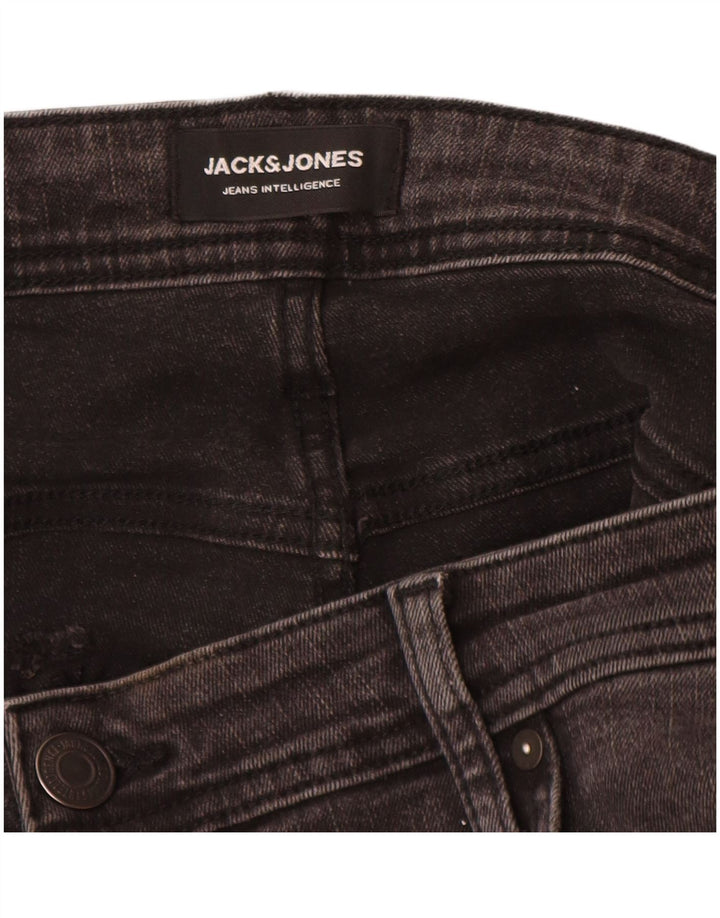 Jeans slim da uomo Jack & Jones W38 L32 cotone grigio