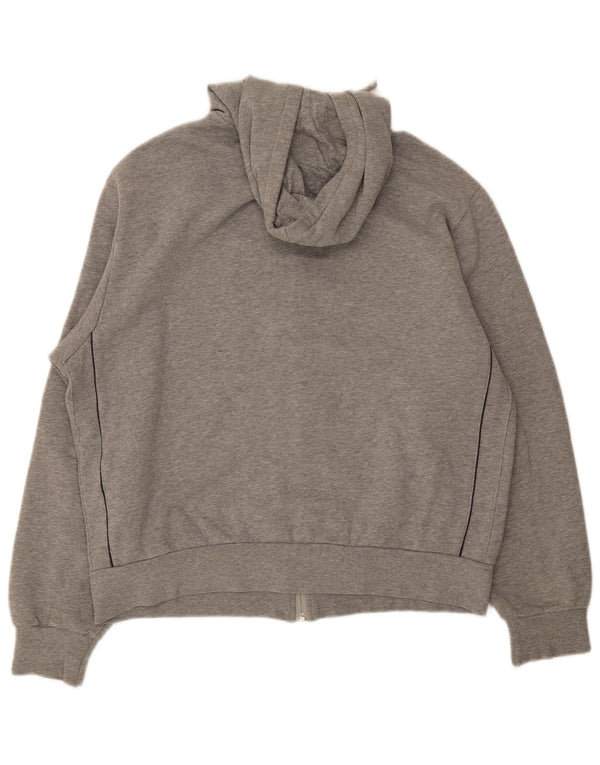 Maglione con cappuccio e zip da uomo Lotto XL in cotone grigio