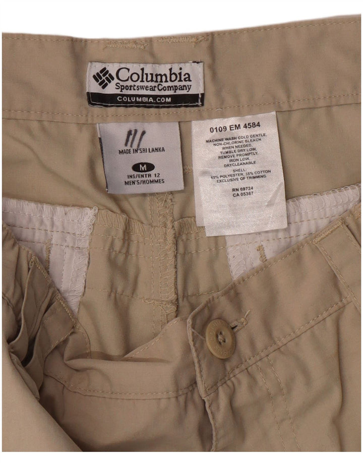 Pantaloncini cargo da uomo COLUMBIA medi W32 Poliestere beige