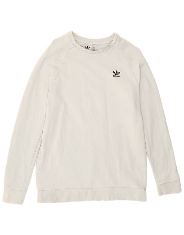 Felpa Adidas Uomo Maglione Blu Medio Cotone