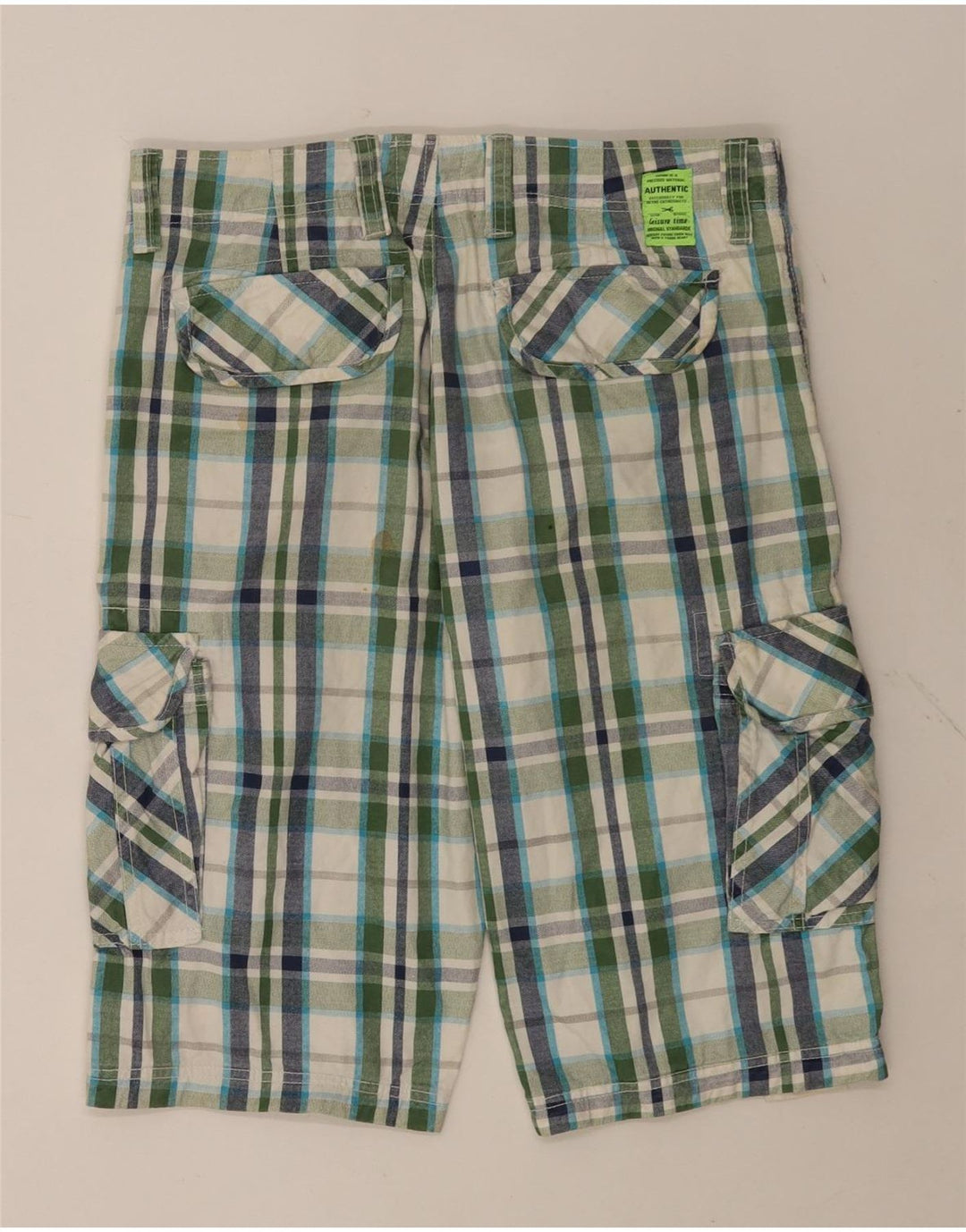 Pantaloncini cargo da uomo ZONE IT 46 Small W32 in cotone a quadri multicolore